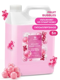 ЖИДКОЕ КРЕМ-МЫЛО MILANA FRUIT BUBBLES (5КГ) GRASS/4 ШТ 125318
