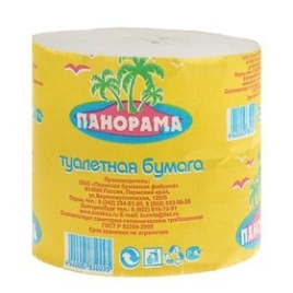 Бумага туалетная "Панорама" без втулки 1*48