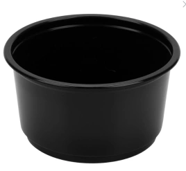 Контейнер Д-115 ЧЕРНЫЙ дно 350 мл 50/500шт арт. 17-3691, без крышки 