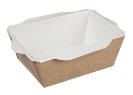 Упаковка OpSalad КРАФТ БЕЗ КРЫШКИ 400мл низ120*85, верх145*95, h=45мм/50шт/800шт