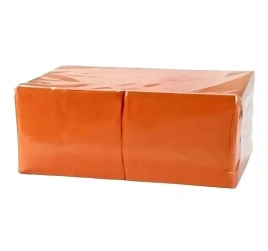 Салфетки бумажные 24*24 1 слой 400л. оранж/18шт СТАНДАРТ