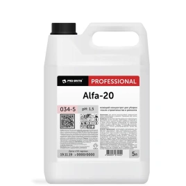 Ср-во д/уборки д/удал. следов цемента после стоительства 5л PRO-BRITE ALFA-20***31550