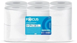 Бумага туалетная для диспенсеров 2-сл. "Focus" Jumbo, бел., 150 м