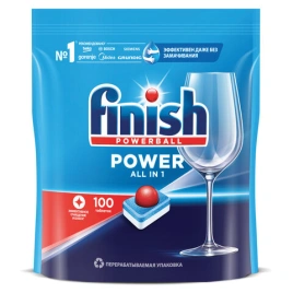Таблетки для посудомоечных машин 100шт Finish All in 1