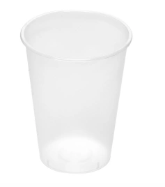 Стакан одноразовый 375 мл, диз. "Bubble Cup",прозр., матовый, ПП, 25 шт/упак 300 шт/кор РОССИЯ 1020П