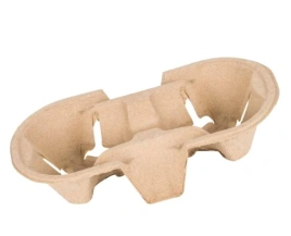 Держатель для стаканов 2 яч. 108х193х42 мм, сер., карт., 150шт/кор