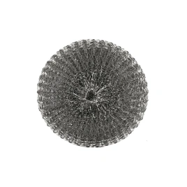 Губка металлическая для посуды d85хh30 мм, 40 гр, нерж., 1 шт/упак "Textop" 120 упак/кор РОССИЯ Т012