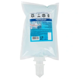 Картридж с жидким мылом-пеной одноразовый (Система S4), "Нейтральное", синее, 1 л, KEMAN, 100105-100