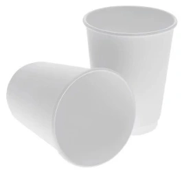 Стакан бумажный 2сл 300 (364) мл d=90мм для горячего белый 20шт упак