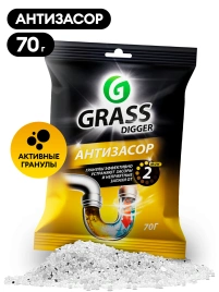 СРЕДСТВО ДЛЯ ПРОЧИСТКИ ТРУБ "DIGGER GRANNULES" (САШЕ 70ГР) GRASS/12 ШТ 125887
