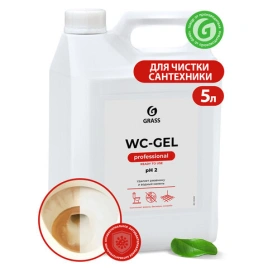 Средство для чистки сантехники "WC-gel" (канистра 5,3 кг) GRASS 125203