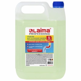 Средство для прочистки канализационных труб 5л ТРУБОЧИСТ (тип КРОТ), LAIMA PROFESSIONAL, 606760