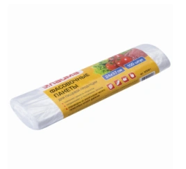 Пакеты фасовочные 24×37 см КОМПЛЕКТ 100 шт., ПНД, 8 мкм, рулон, LAIMA, 605951