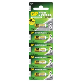 Батарейка GP High Voltage, 27 A, алкалиновая, для сигнализаций, 1 шт., в блистере (отрывной блок)