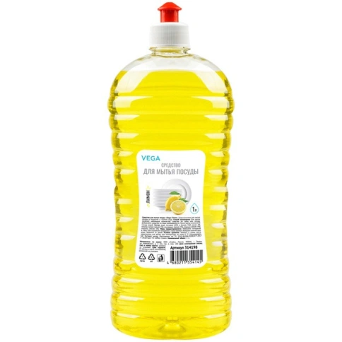 Средство для мытья посуды "VEGA лимон" 1000 мл фото 1