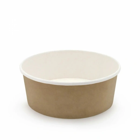 Контейнер бумажный 380 мл d=110мм,h=60мм крафт Tambein ECO(50/уп) фото 1
