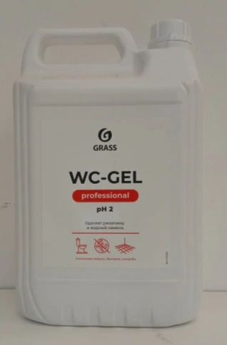 Средство для чистки сантехники "WC-gel" (канистра 5,3 кг) GRASS 125203 фото 2