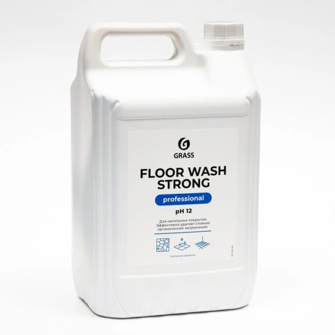 Средство концентрат для машинной и ручной мойки полов 5,6 кг, GRASS FLOOR WASH STRONG, щелочь,125193 фото 2