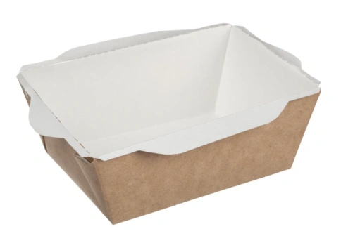 Упаковка OpSalad КРАФТ БЕЗ КРЫШКИ 400мл низ120*85, верх145*95, h=45мм/50шт/800шт фото 1