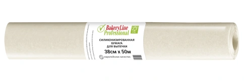 Бумага для выпечки силикон. в рулоне 380мм х 50м, бел. "Bakery Line" 1 рул/упак 12 рул/кор КИТАЙ фото 1