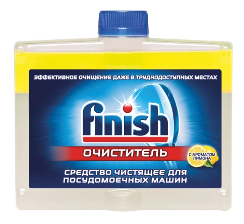 Очиститель для посудомоечных машин 250 мл FINISH, с ароматом лимона, 91707 фото 1