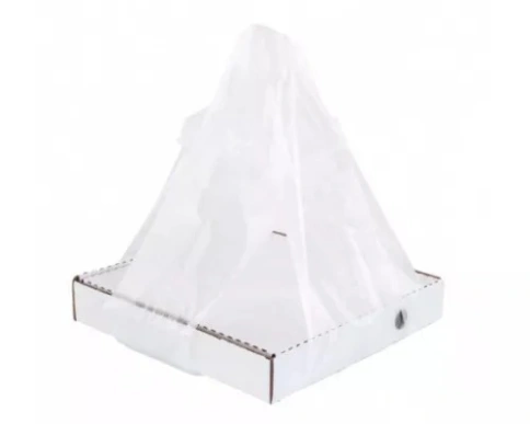 Пакет "майка" для пиццы [420+300]х700 мм 14 мкм, прозр., ПНД, 100 шт/упак фото 1