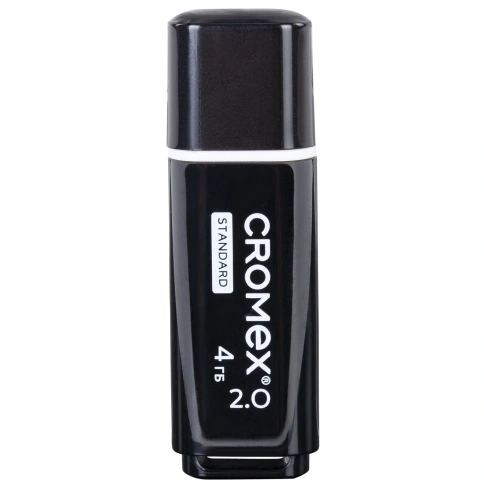 Флеш-диск 4GB CROMEX Standard USB 2.0, черный, 514156 фото 3
