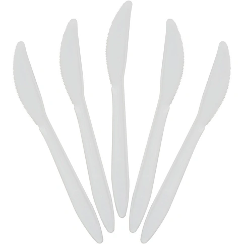 Нож одноразовый 163 мм, БЕЖЕВЫЙ, кукурузный крахмал, 50 шт/упак 1 000 шт/кор РОССИЯ 4038Беж фото 1