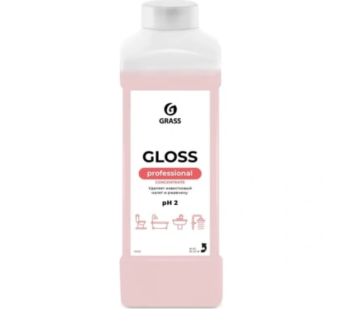 Концентрированное чистящее средство для ванной комнаты Grass Gloss 1л 125322 фото 1