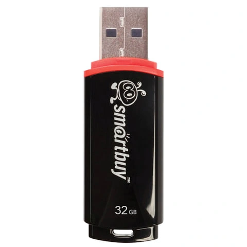 Флеш-диск 32 GB, SMARTBUY Crown, USB 2.0, черный, SB32GBCRW-K фото 4