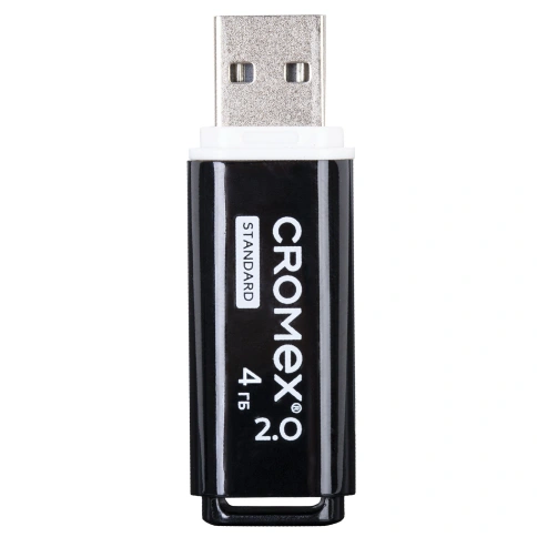 Флеш-диск 4GB CROMEX Standard USB 2.0, черный, 514156 фото 2