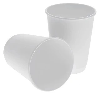 Стакан бумажный 2сл 300 (364) мл d=90мм для горячего белый 20шт упак фото 1
