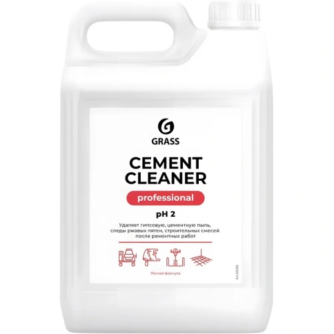 Средство для уборки после строительства 5,5 кг GRASS CEMENT CLEANER, кислотное, концентрат, 125305 фото 1