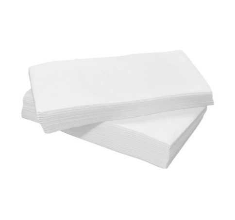 Салфетки 30х30 мм 2-сл., бел., бум., 200 шт/упак  РОССИЯ 1/8 сложение фото 1